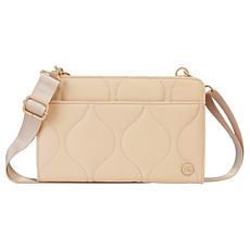 "As Is" Samantha Brown 100% Polyester Quilted Travel Wallet Crossbody