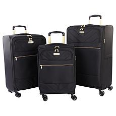 "As Is" Samantha Brown 3-piece Luggage Set with Spinner Wheels