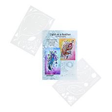"As Is" Sanntangle Draw Your Own Feathers Stencil Kit
