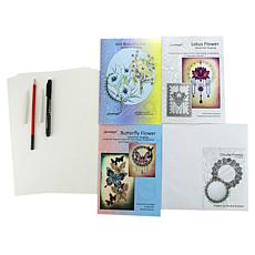 "As Is" Sanntangle Flower Stencil Craft Kit