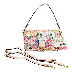 "As Is" Sharif Legacy Embroidered Flap Crossbody with Charm