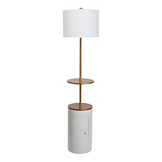 "As Is" South Street Loft 62" Floor Lamp with Shelf & Storage