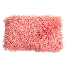 "As Is" South Street Loft Faux Mongolian Fur Lumbar Pillow
