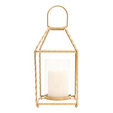 "As Is" South Street Loft Metal Lantern with LED Candle and Remote