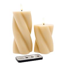 "As Is" South Street Loft Set of 2 LED Candles with Remote