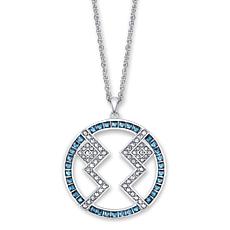 "As Is" Star Wars RockLove Ahsoka Tano Crystal Sterling 18" Necklace