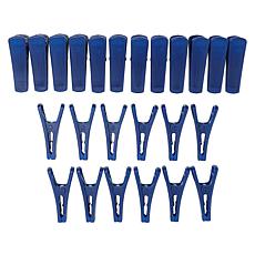 "As Is" The JOY Hangers 24-pack Slimline Hanger Clips for Pants, Sk...