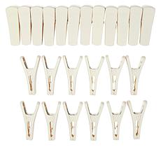 "As Is" The JOY Hangers 24-pack Slimline Hanger Clips for Pants, Sk...