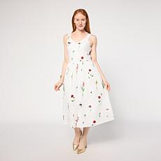 "As Is" Tower Hill by Christie Brinkley Cotton Smocked Dress