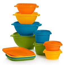 "As Is" Tupperware® 20-piece Heritage Retro Collection Bowl and Pla...