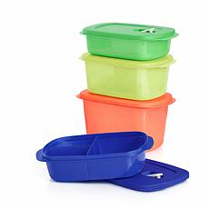 "As Is" Tupperware® 8-piece CrystalWave® Rectangle Food Storage Set