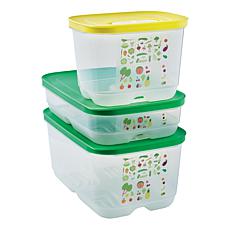 "As Is" Tupperware® FridgeSmart 6-piece Vented Food Saver Set