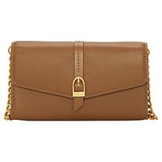 "As Is" Vince Camuto Haley Leather Flap Wallet with Optional Chain