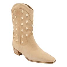 "As Is" Vince Camuto Prilie Leather Studded Western Boot