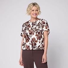 "As Is" Vivica A. Fox Collection Scuba Cocoon Top