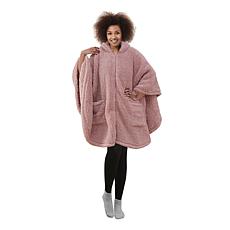 "As Is" Warm & Cozy Sherpa Zip Angel Wrap
