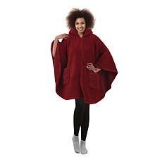 "As Is" Warm & Cozy Sherpa Zip Angel Wrap