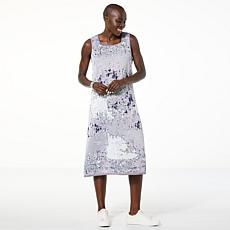 "As Is" WynneLayers Abstract Print Jacquard Sweater Dress