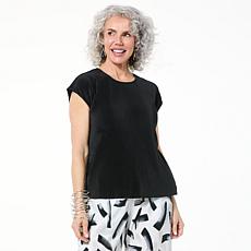 "As Is" WynneLayers Drop Shoulder Plisse Tank Top