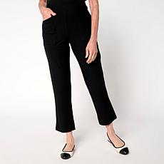 "As Is" WynneLayers Essential Crepe Knit Narrow Leg Ankle Pant
