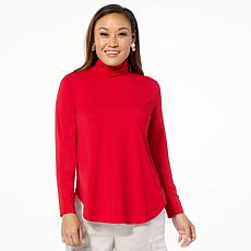 "As Is" WynneLayers Jersey Knit Long-Sleeve Turtleneck Tee