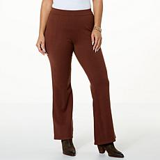 WynneLayers Crepe Jersey Flare-Leg Pant with Side Pockets