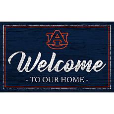 Auburn University Team Color Welcome Sign - 11x19"