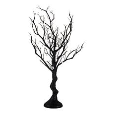 august & leo 29" LED Halloween Tree with Teardrop Crystals