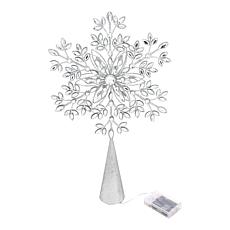 august & leo LED Jeweled Snowflake Tree Topper
