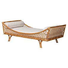 bali and pari Akemi Rattan Daybed with Cushion