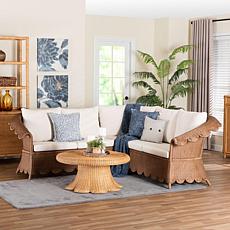 Bali and Pari Detta 3-piece Natural Rattan Sectional Set