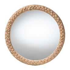 bali and pari Shara 30" x 30" Coastal Rope-Accent Mirror