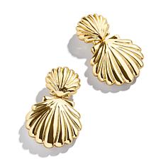 BAUBLEBAR Goldtone Seashell Double-Drop Earrings