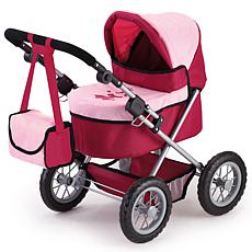 Bayer: Trendy Doll Pram for Dolls Up - Bordeaux, Red, Pink