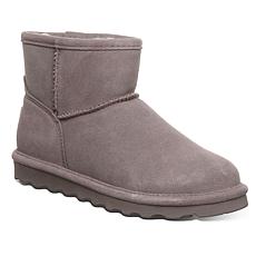 BEARPAW Alyssa Suede Wool-Blend Bootie
