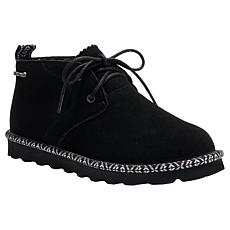 BEARPAW® Grace Lace-Up Suede Bootie with Rain & Stain Repellent