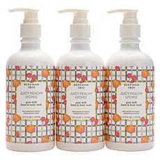 Beekman 1802 3-pack Goat Milk Hand & Body Wash - Peach Lychee