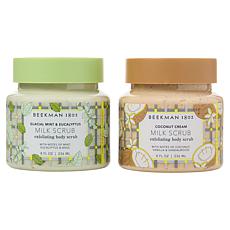 Beekman 1802 Goat Milk Glacial Mint and Coconut Cream Body Scrub 2pk