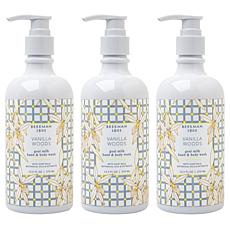 Beekman 1802 Goat Milk Hand and Body Wash 3-Pack - Vanilla Woods