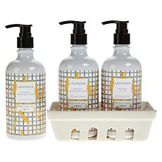 Beekman 1802 Goat Milk Hand Wash & Lotion Caddy Set-Honeyed Grapefruit