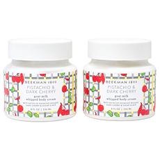 Beekman 1802 Goat Milk Pistachio Dark Cherry Body Cream 2-pack AS
