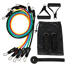 Bell & Howell Resistance Bands 10-pc. Fitness Kit with Pouch