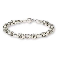 Bellezza Bronze Byzantine Station Magnetic Clasp Bracelet