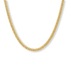 Bellezza Bronze Goldtone Cuban Link 18" Necklace