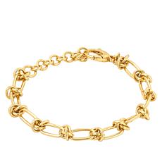 Bellezza Bronze Oval-Link Love Knot Bracelet