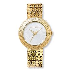 Bellezza Women's Sunray Dial Byzantine Chain Bracelet Watch