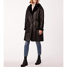 Bernardo Classic Long Shearling Coat