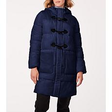Bernardo Combo Fabric Toggle Puffer Jacket