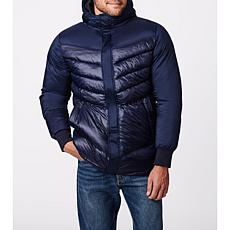 Bernardo Heavyweight Mixed Fabric Parka