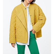 Bernardo Quilted Cotton Bomber Jacket